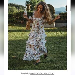 n/nicholas Maxi Floral eyelet dress Size 10